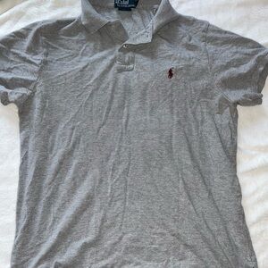 Ralph Lauren Gray Polo Shirt Classic Style